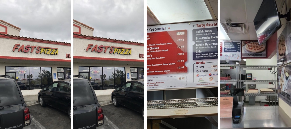 Fast 5 Pizza Menu